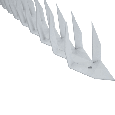 Lança para muro galvanizada dupla base reta branca para 16 metros - comprar online