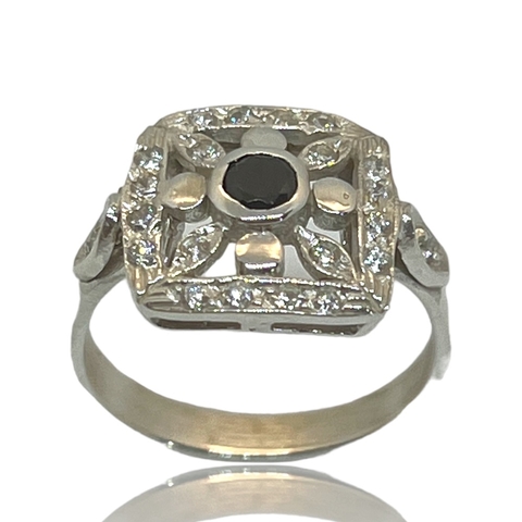 Anillo de Plata 925 Antique Art Deco