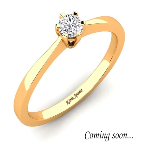 Anillo Oro 18klts y Brillante de 0.33CTs. A pedido especial.