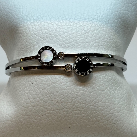 Pulsera Italiana de Acero 316L De doblePulido.