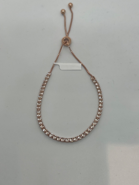 Pulsera Plata 925. Circoñas Exclusiva Rosada.