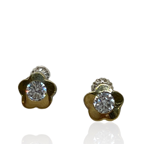 Aros de Plata 925. Rodinados en Oro18k
