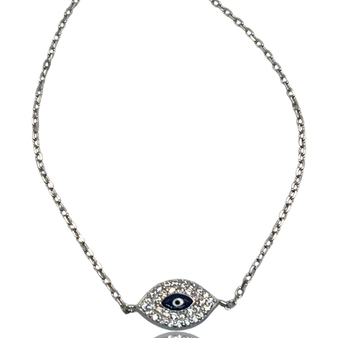Pulsera en Plata 925 Rodinada. - Con Zafiros azules