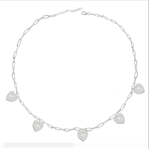 Gargantilla Corazones Swarovski Elements.