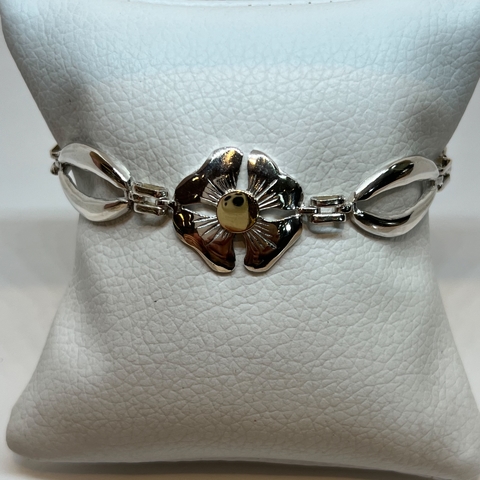 Pulsera Realizada en Plata 925 y oro 18Klts.