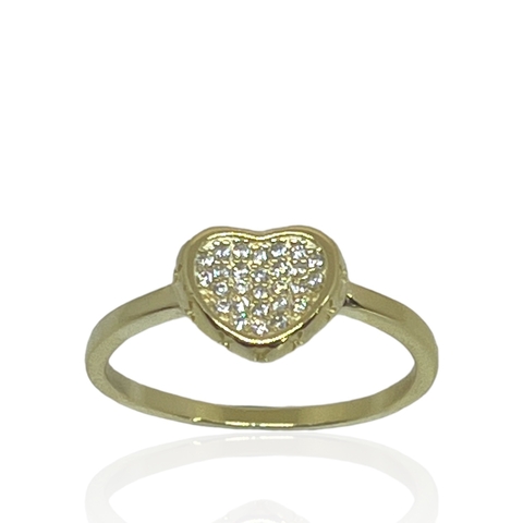 Anillo de Plata 925 y Baño de Oro 18k. Pave Circoñas.
