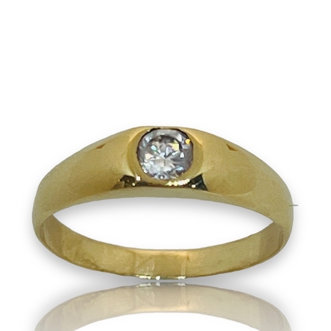 Anillo cintillo de Oro 18klts