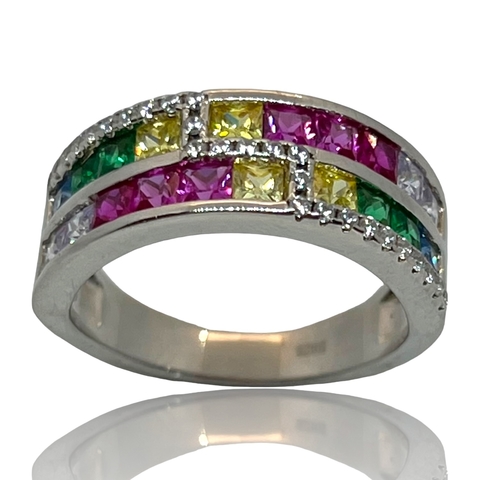 Anillo de Plata y Oro 18klts