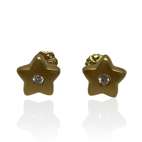 Aros de Oro Amarillo 18k. y Circoñas.