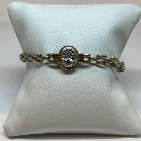 Pulsera Realizada en Plata 925 y oro 18Klts.