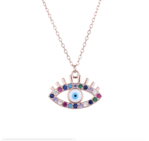 Gargantilla ojo Swarovski Elements.