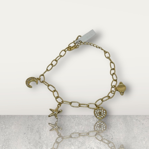 Pulsera Realizada en Plata 925 y oro 18Klts.