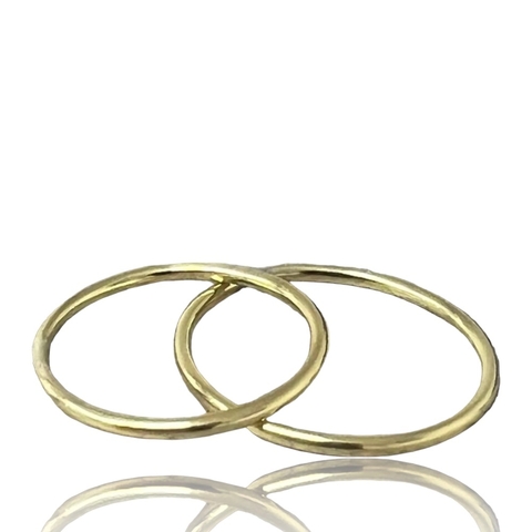 Alianzas de Oro 18kls Modelo Hilos