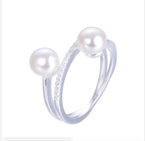 Swarovski Elements Anillo Perlas