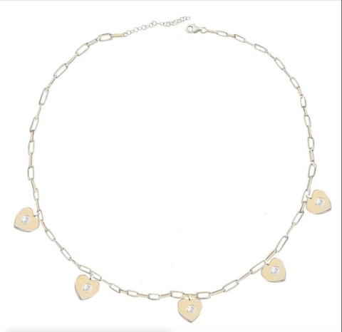 Gargantilla Corazones Swarovski Elements.