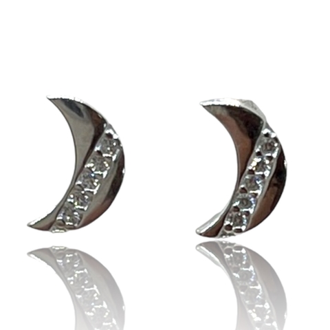 Aros de Plata 925. Lunas