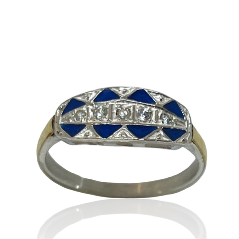 Anillo de Plata y Oro 18klts