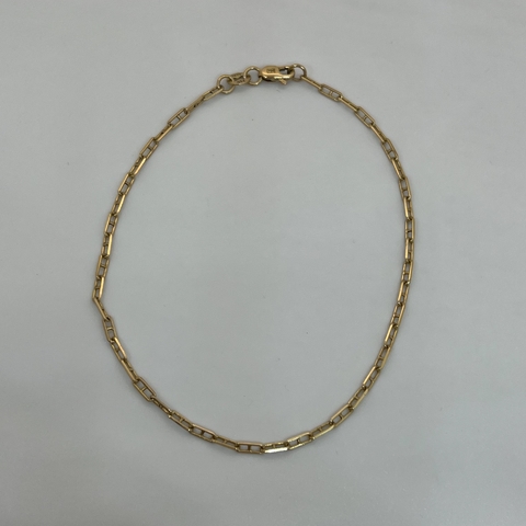Pulsera de Oro Amarillo de 18klts Forcet larga 2,5