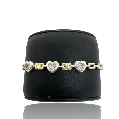 Pulsera Realizada en Plata 925 y oro 18Klts.
