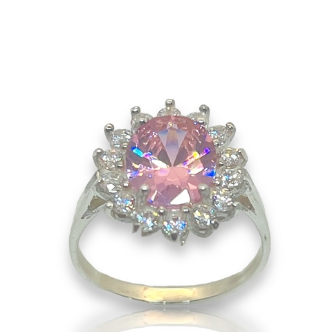 Anillo en Plata 925, Circoñas y Rosa de Francia. Ley Dy Dy
