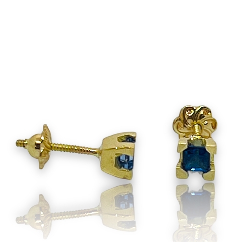 Aros de Oro 18k, Con certificado Gemologico