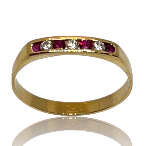 Anillo Realizado en oro Rose 18klts/750