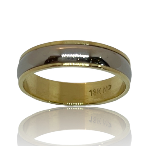 Alianzas de Oro 18klts Bicolores Antiives.