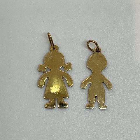 Siluetas de Oro 18klts. Amarillas Medianas.