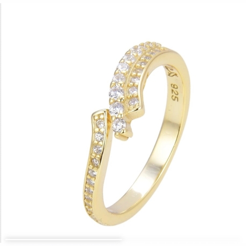 Anillo Swarovski Elements Ajustable amarillo