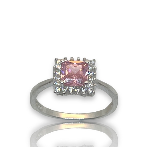Anillo en Plata 925 Rosa de Francia y Circoñas