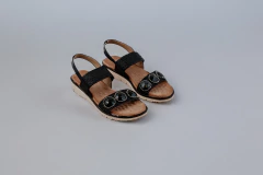 SANDALIA 2 FAJAS ELASTICO 3 PIEDRAS (AG-CARLOTA10) - comprar online