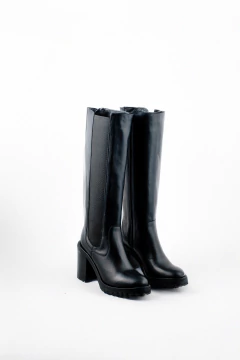 BOTA CAÑA ALTA CON ELASTICO AL COSTADO (AM-TRIANA10) - comprar online