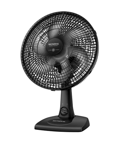 Ventilador de Mesa 30cm Super Power II Mondial Preto 60W- NVSP-30-B2