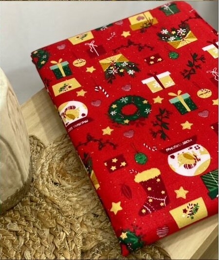 MANTEL NAVIDAD 2 MTS CALIDAD PREMIUM PESADA MICROFIBRA 120 GRAMOS (A3550-20NGIFT)