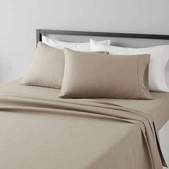 JGO.SABANA 1 1/2 LOUSIANA 150 HILOS TELA MIXTA 70 algodón para colchon de hsta 90x190+30cm (A8720-1BEIGE)