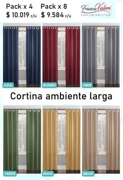 JGO. CORTINA AMBIENTE PONGE TROPICAL MECANICO LIVIANO FRANCA VALIERI 2 PAÑOS DE 115X200CM (A3082)