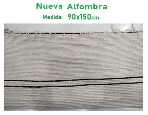 ALFOMBRA 90x150 BOHO LINEA PESADA 100% ALGOD doble raya (A2779D)