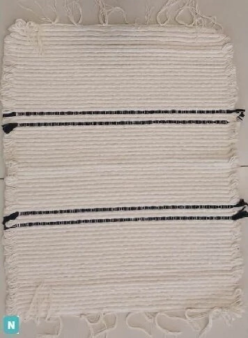 ALFOMBRA RECTANGULAR 45X60 CM BOHO LINEA PESADA 100% ALGOD SUPER MULLIDA (A9037N)