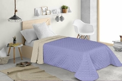 Cubrecama bitono Matelasse 1 1/2 pzas marca Franca Valieri (A2503-1LILA)