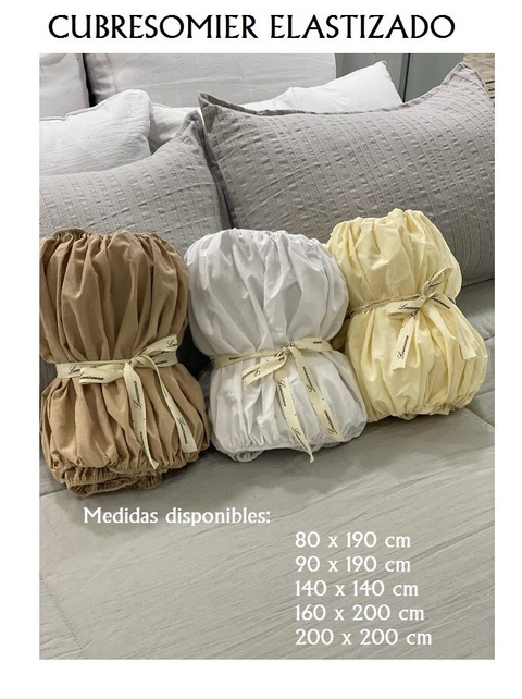Cubresomier elastizado 2 1/2 para somier de 140x190 cm (9055-140el) (A9039-3)