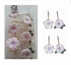 GANCHO MAGNOLIAS - METALICO Y FIGURA EN RESINA (A2213-10)