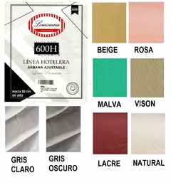 AJUSTABLE 1 1/2 PZAS 600 HILOS MICROFIBRA 120 GRS PARA COLCHON DE 90X190+30 CM (A550-1H30)