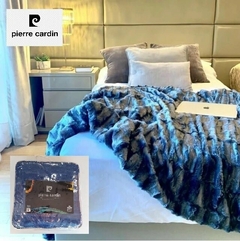 FRAZADA SIMIL PIEL JAQUARD 2 1/2 SUPER SOFT PIERRE CARDIN (para colchon de 140x190cm) (A9014-3C)
