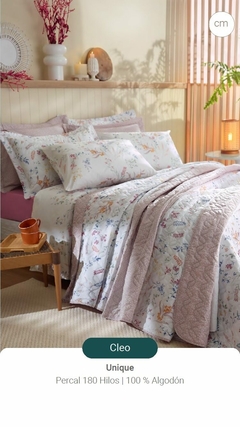 Jgo.Sabana 121/2 Santista Unique 180 hilos 100% algodón (para colchon de hasta 140x190+30cm) (A2116-3CLEO)
