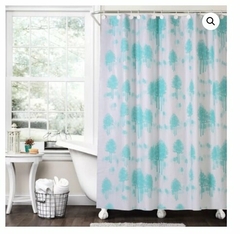CORTINA DE BAÑO DOBLE CON GACHOS ARBOL LINEA PESADA P.E.B GOFRADO Y CABEZAL REFORZADO (ART 017) (A2022-2VERDE)