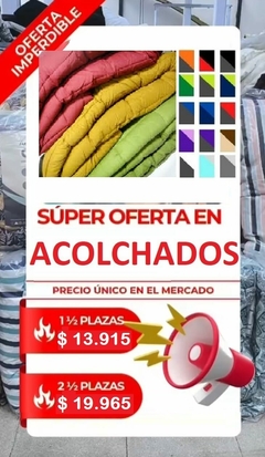 ACOLCHADO 1 1/2 REVERSIBLE EN PACKAGING CON MANIJA - PROMO INVIERNO 2025 (A1004-1)
