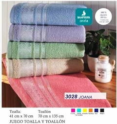 JGO.DE TOALLA PRATA 380 GRS LINEA CHEVRON (TOALLA 41X70 y TOALLON 70X140 CM) (A2963-3) - comprar online