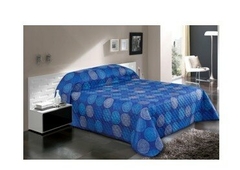 Acolchado LIVIANO 1 1/2 estampado Confort Estilo marca Franca Valieri reversible doble estacion (150 (A2973-1H)