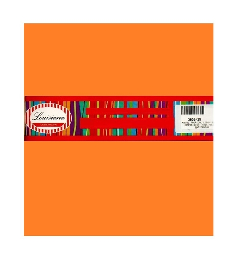 MANTEL LOUSIANA 200X150 CM TELA TROPICAL PESADA ANTIMANCHA (A3630-20NARANJA)