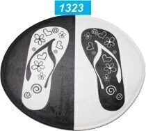 Alfombra de baño Ovalada con atideslizante estampada 50x39 (A2519) en internet